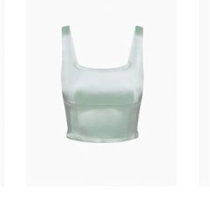 Aritzia Mint Square Crop Tank